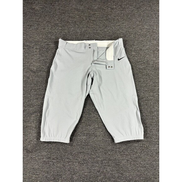 Nike Team 3/4 Softball Practice Pant Womens Extra Large XL Gray CD8185-052 - Picture 1 of 15